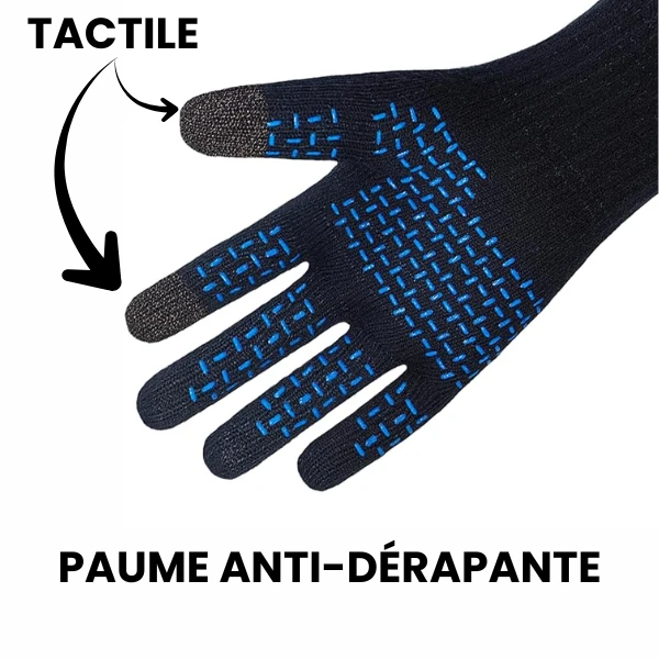 Gants imperméables ThermFit 3.0 – Laine mérinos – Léger et respirant – Image 4
